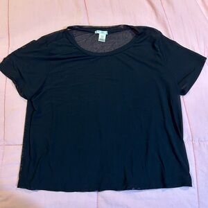 BLACK MESH TSHIRT